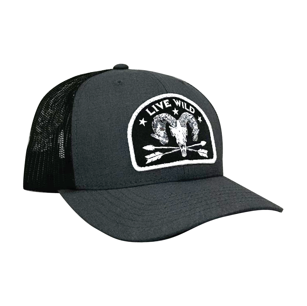 Live Wild Ram Hat - Charcoal – Remi Warren