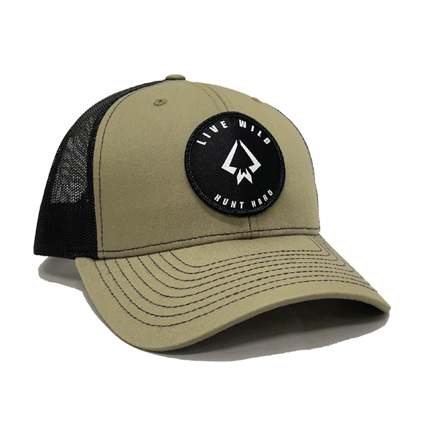 Live Wild Circle Patch - Loden/Black