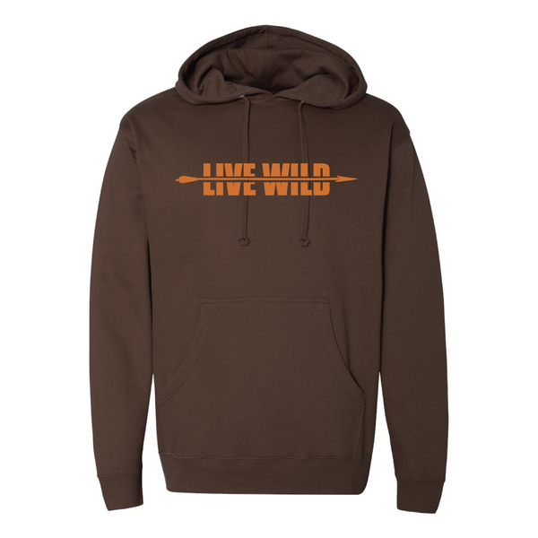 Live Wild Arrow Hoodie - Brown