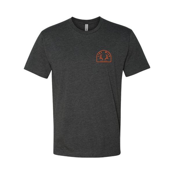 Mule Deer Antlers T - Charcoal