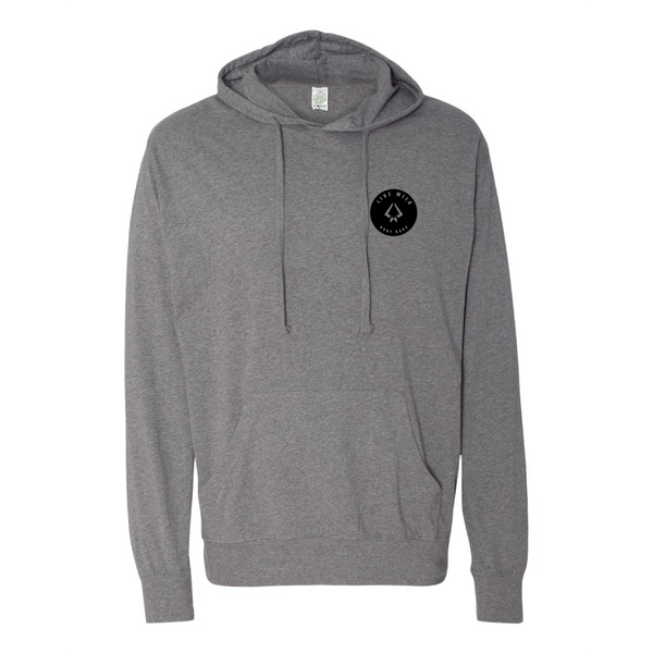 Live Wild Hooded T - Gunmetal