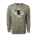 Bugle Elk Icon Hooded T - Olive