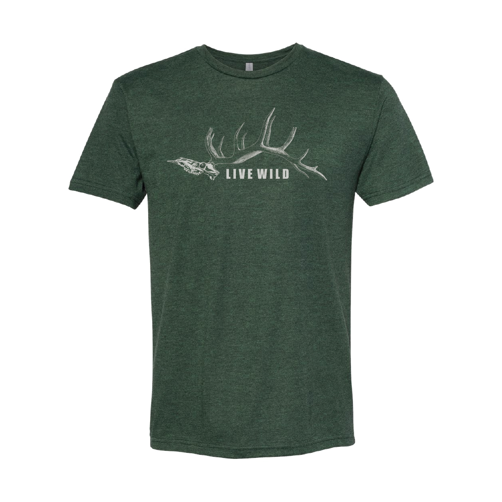 Angry 8 T - White Forest Green