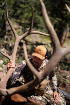 Live Wild Leather Crest Hat - Carmel & Black