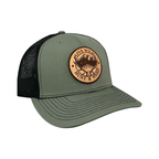 Live Wild Leather Crest Hat