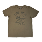 Live Wild Mule Tee - Youth