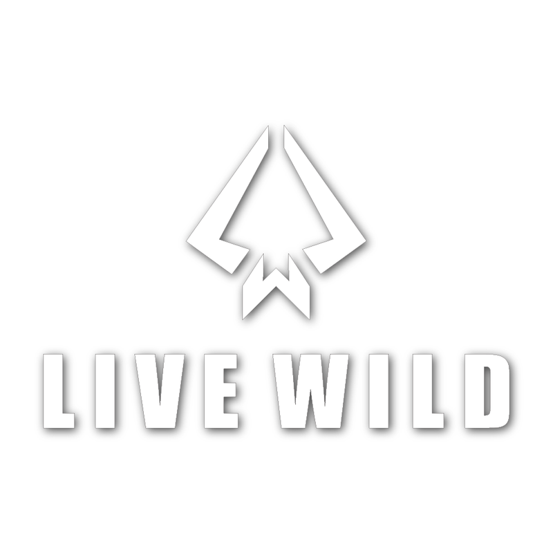 Live Wild Decal - White