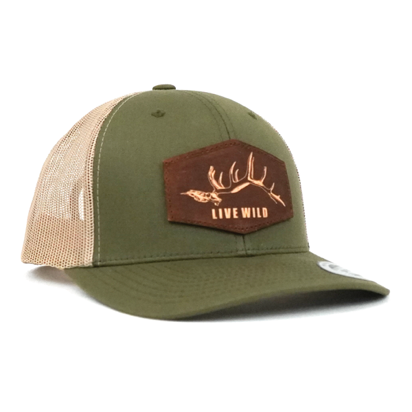 Angry 8 Hat Olive Khaki