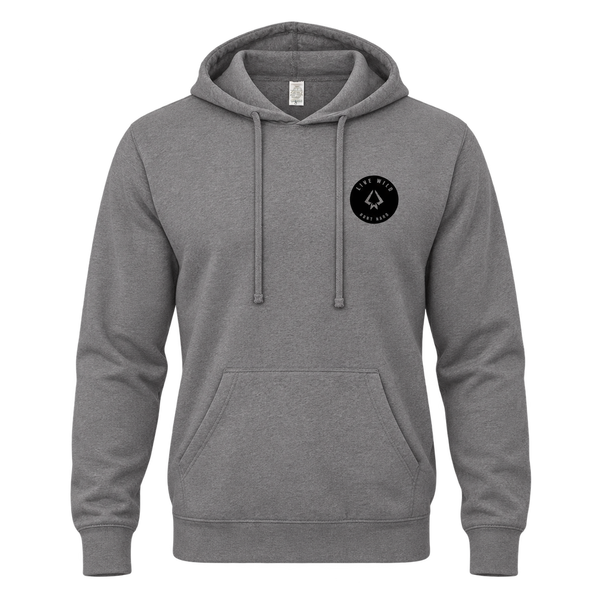 Live Wild Hooded T - Gunmetal