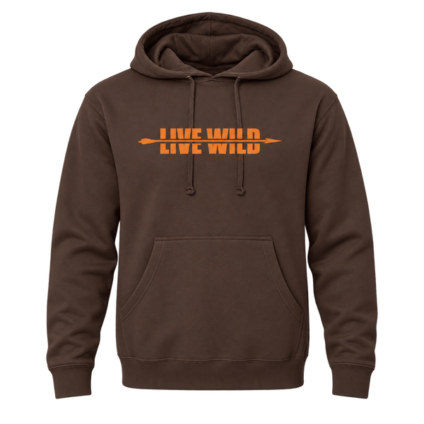 Live Wild Arrow Hoodie - Brown