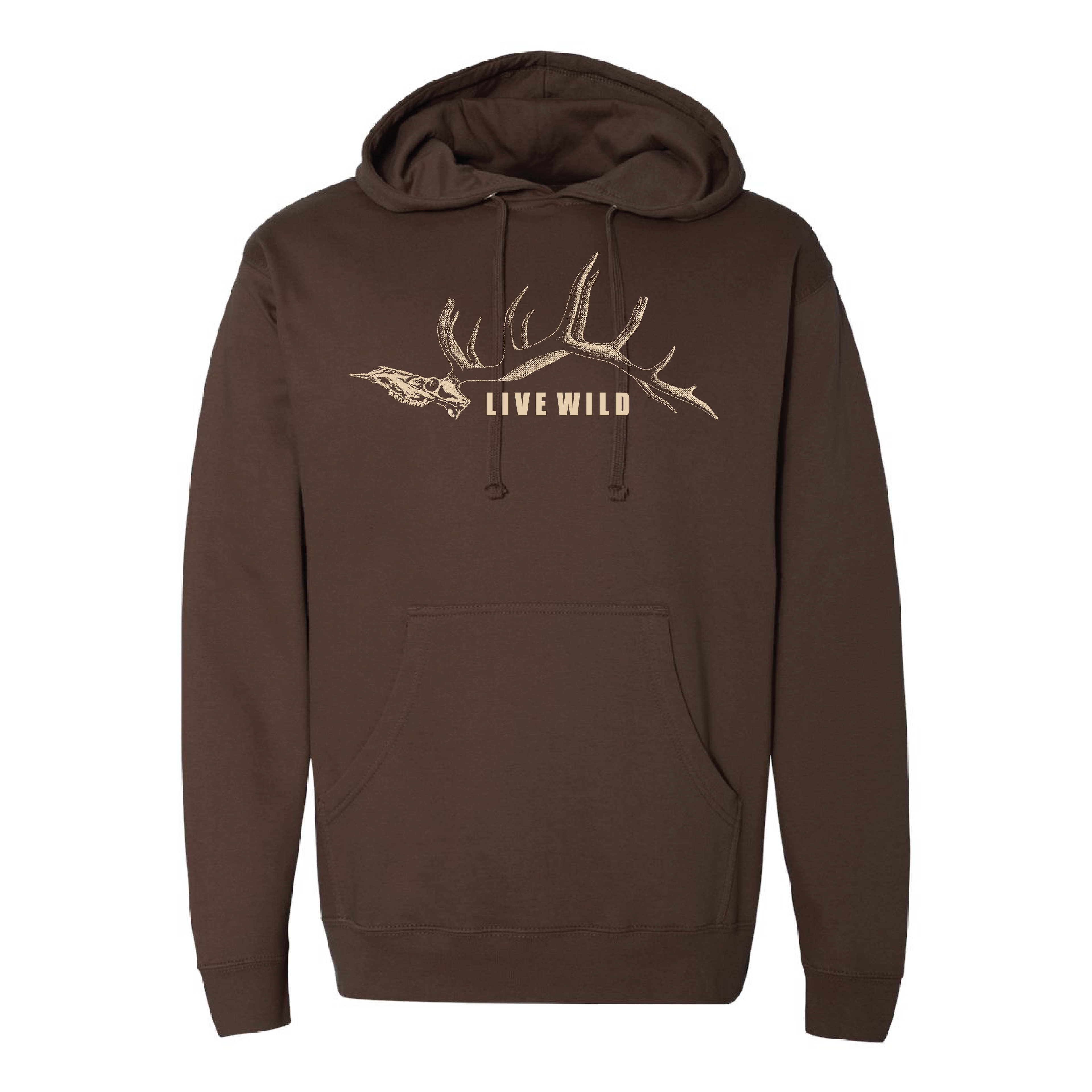 Angry 8 Hoodie - Brown