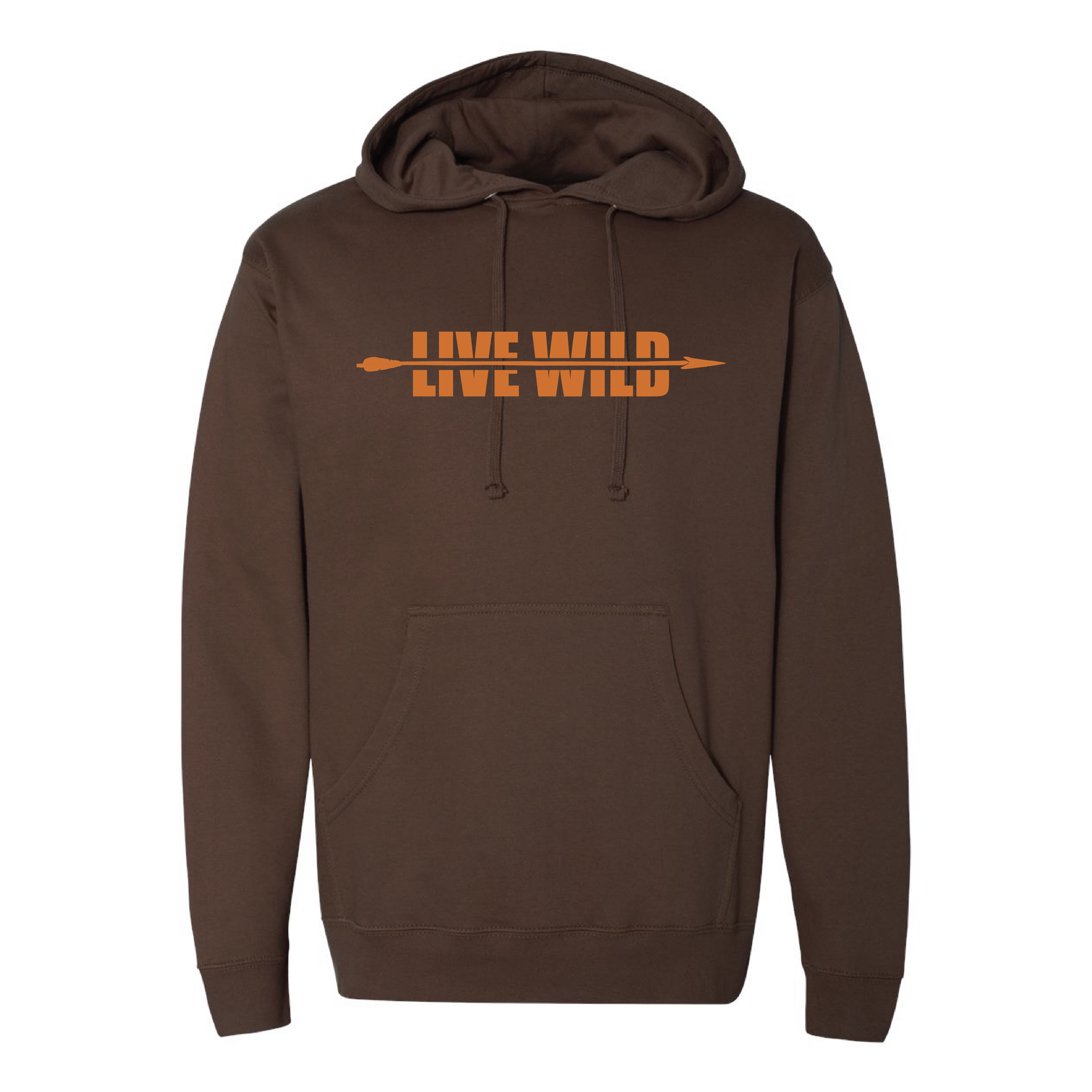 Live Wild Arrow Hoodie - Brown
