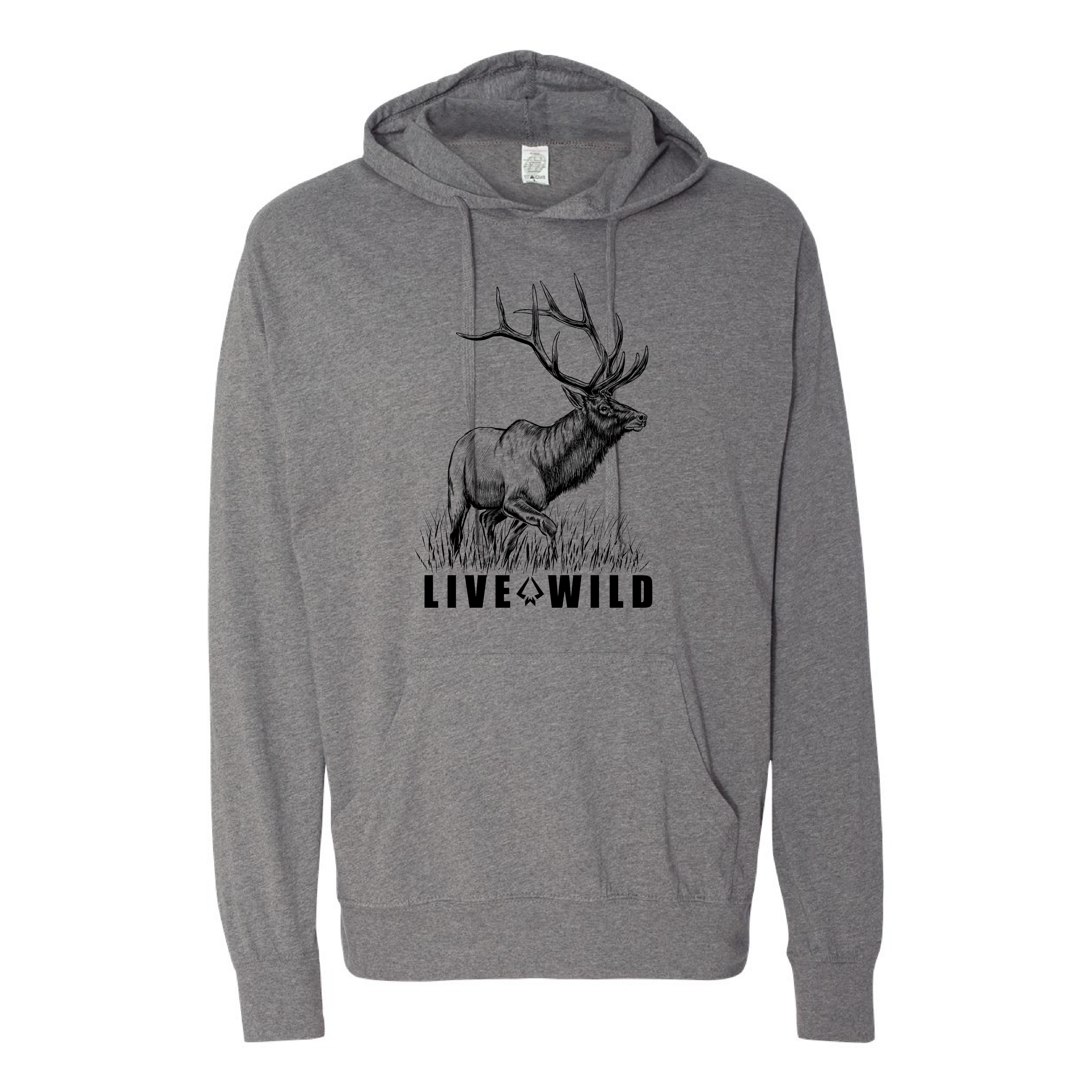 Walking Bull Hooded T- Gunmetal