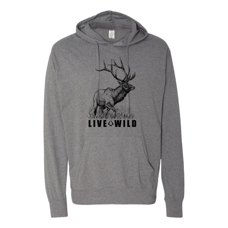 Walking Bull Hooded T- Gunmetal