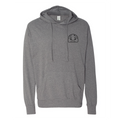 Mule Deer Antlers Hooded T - Gunmetal