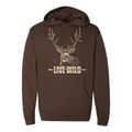 Mule Deer with Arrow Hoodie - Brown