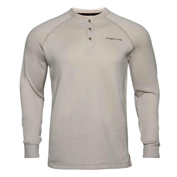 ThermaGrid Merino Wool Henley