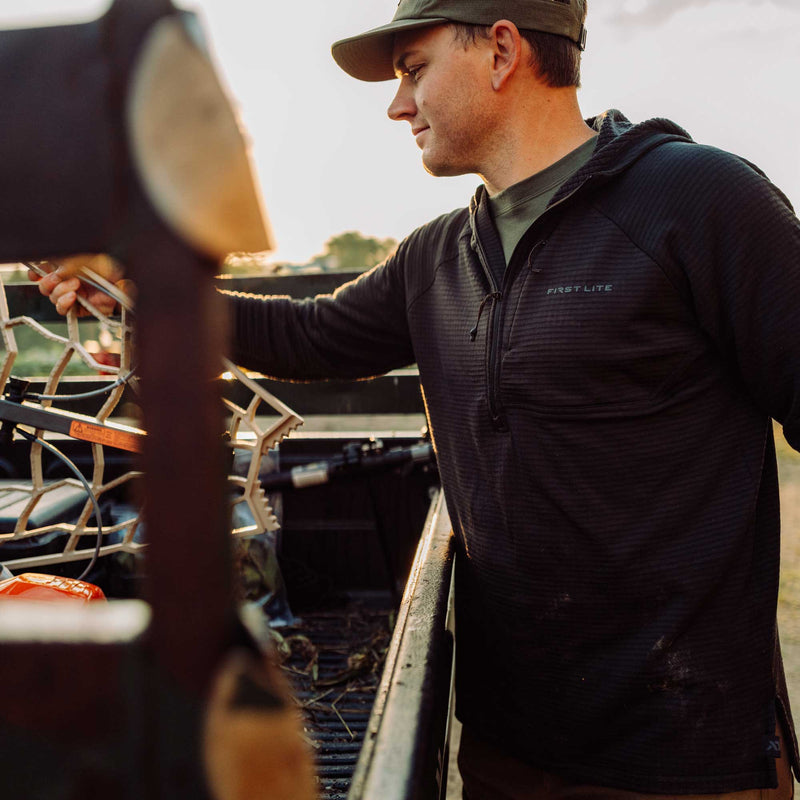 ThermaGrid Merino Wool Hoody